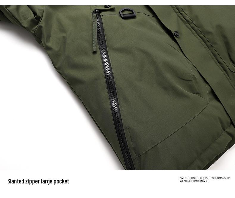 Herren Winter Graphen Baumwolle Verdickte Jacke: Plus Samt, Winddicht, Wasserdicht, Warm, Kälteschutz-Außenbekleidung für das Bergsteigen