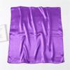 Klassischer Damen-Seidenschal in Uni-Farbe, vielseitiges Modeaccessoire, 60 cm quadratisch für Haarband oder Business-Kleidung