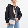 Coach Jamie 20 Floral Print Logo Coated Canvas Camera Bag Women Shoulder Bag Beige Purple CBA70-SVCAH