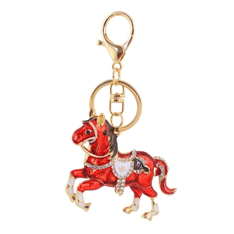 Alloy Horse Charm Keychain Bag Hanging Decoration With Unique Animal Design For Fashionable Accessory And Gift Giving