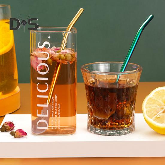 Lžička s brčkem, opakovaně použitelná, odnímatelná, filtrační lžička z nerezové oceli na volné listy, brčko