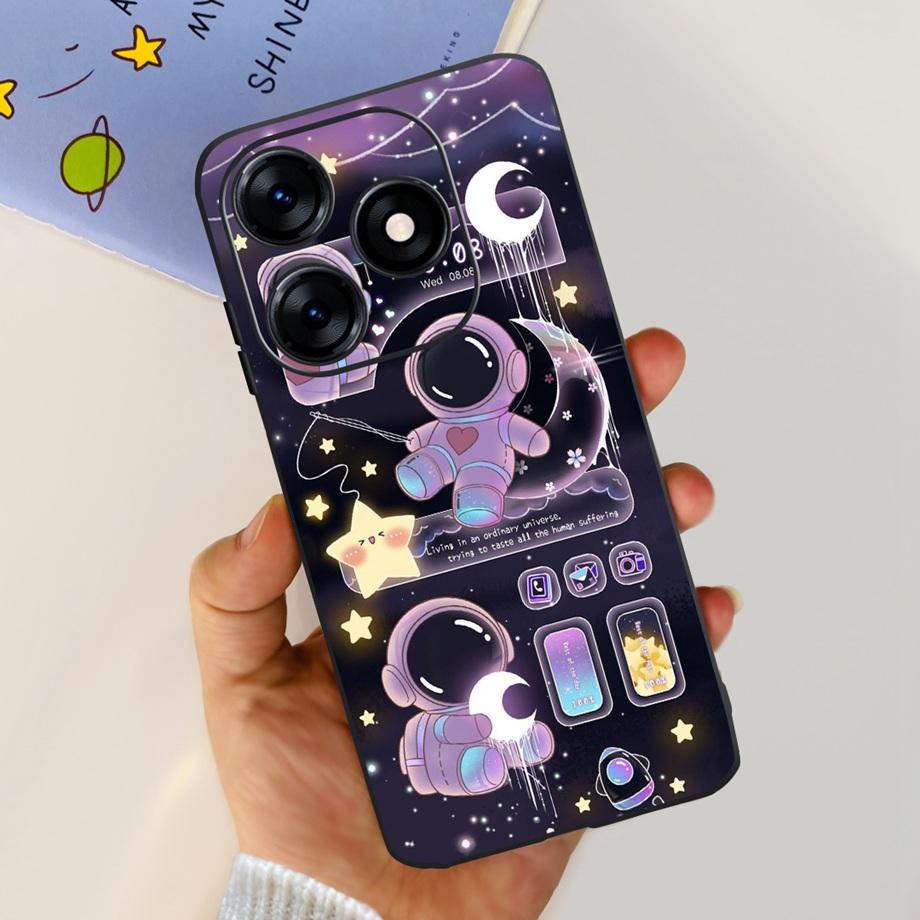 For Tecno Spark 10 10c 10 Pro Phone Case Spark10 KI5k KI5m KI5q KI7 Back Cover Soft Transparent TPU Slim Funda Dragon Astronaut