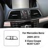 Auto Voor Mercedes Benz E-Klasse Coupe W207 C207 2009-2013 Console Airconditioning Ventilatierooster Decoratie Sticker Koolstofvezel Kleur