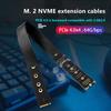 Çift Protokollü Pcie4.0 M.2 M Key Nvme Uzatma Kablosu Yükseltici Kart Ssd Adaptörü 2230 2242 2260 2280 M.2 Pci-E / M2 Ngff Sata Ssd için