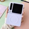 Applicable to Huawei purax mobile phone case magnetic ripple pattern simple solid color novaflip new pc anti-drop hard case