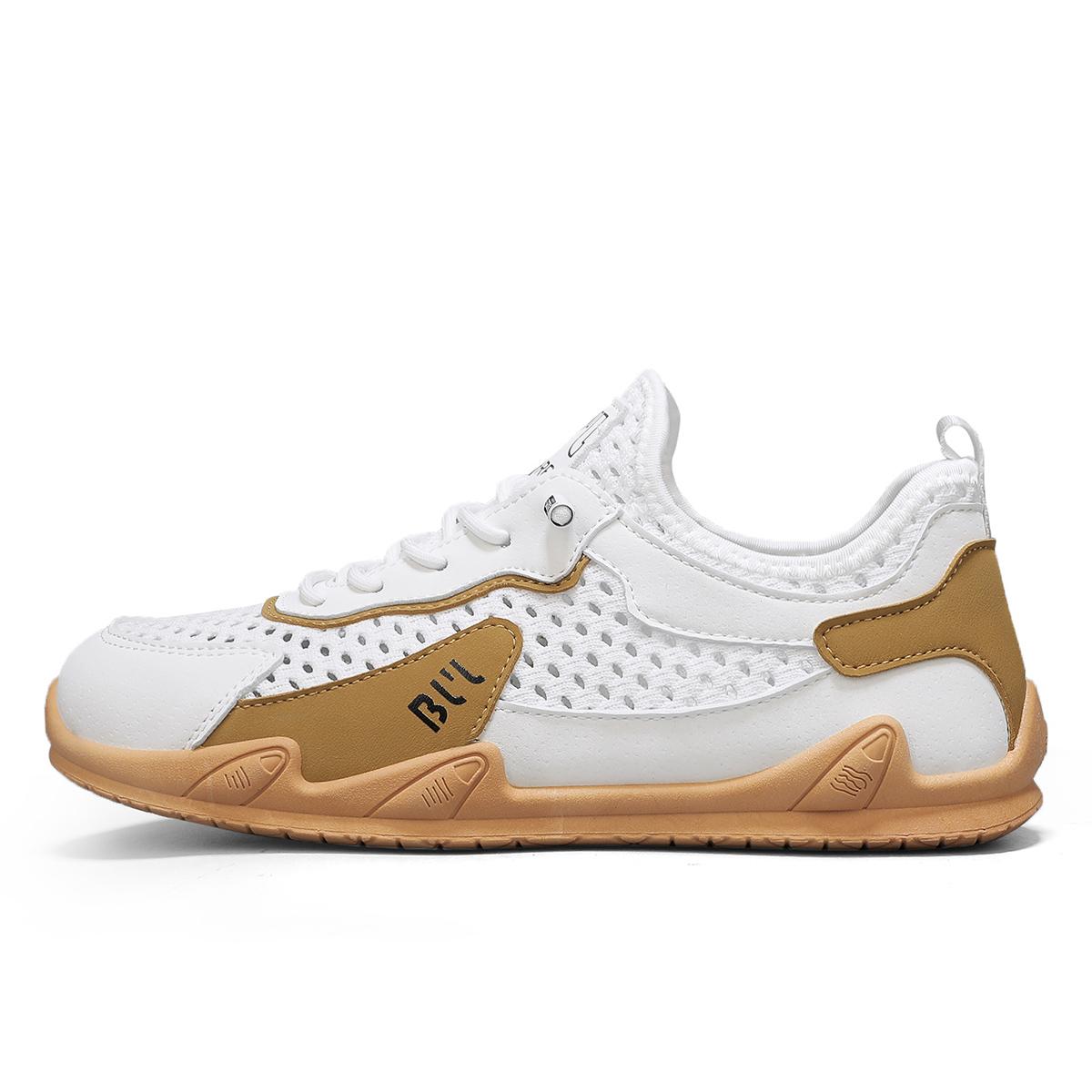 Дышащие мужские сетчатые полые кроссовки для летней повседневной одежды 44 хаки — фото 4