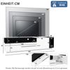 Hochglanz, TV Board Lowboard Schublade, Tür offenem Fach, Eleganter TV-ständer Fernseher bis zu 70 Zoll, Esszimmer, 170cm, Weiß & Schwarz