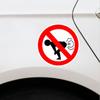 Funny 'No Farting' Vinyl Car Decal - Durable PET Sticker for Vehicle Exterior Car Stickers Refrigerator, Computer, Suitcase, Creative Stickers
