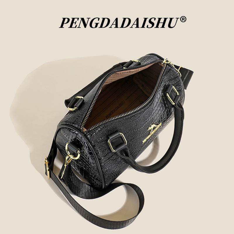 Light luxury texture handbag women's bag crocodile pattern temperament versatile shoulder bag capacity messenger bag
