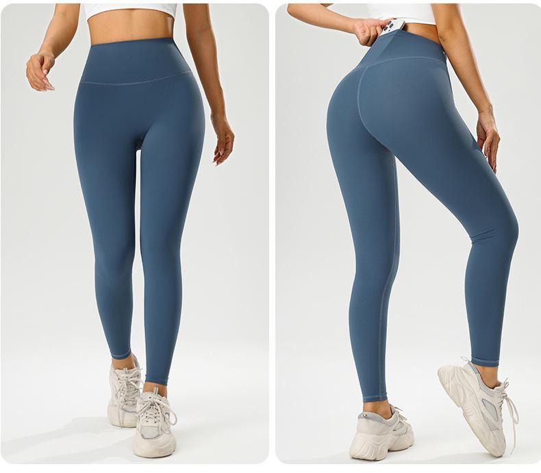 Peach Butt-Lifting High-Waisted Yoga Pants for Running, Pilates, and Fitness