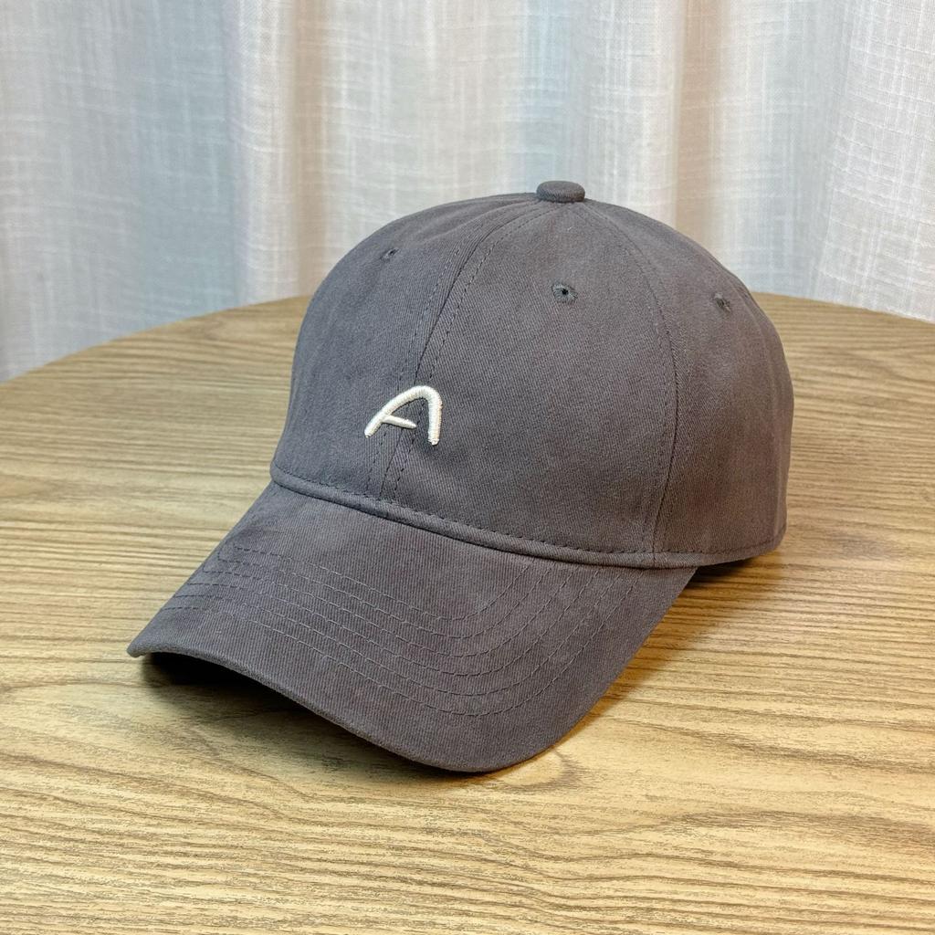 Baseball Cap for Women In Autumn New Style Simple Wide Brim Big Head Circumference Soft Top Peaked Cap Showing Face Small Retro Washed Hat