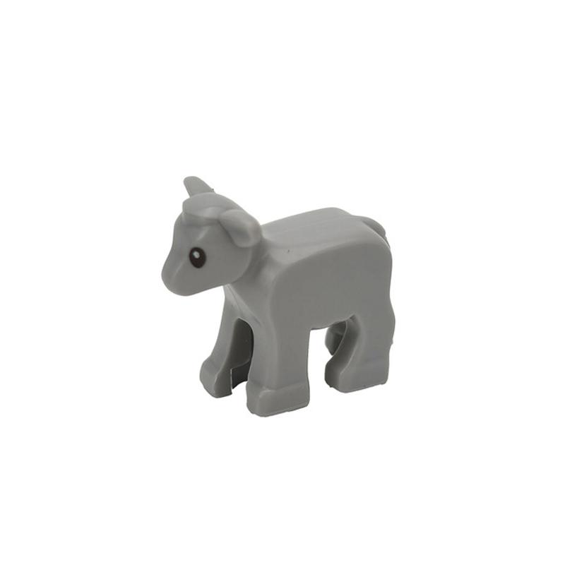 MOC City Animal Building Blocks Goat Wolf Penguins Eagle Goat Rabbit Pet Cat Dog Dairy Cattle Accessories Mini Bricks Toys Gifts