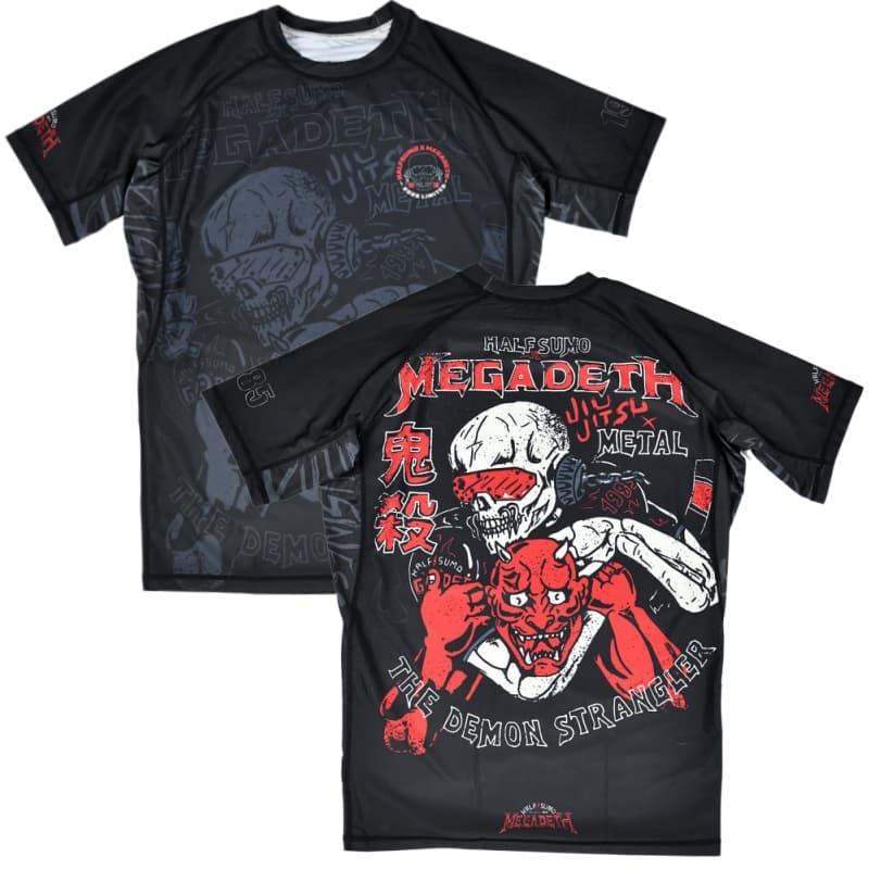 2026 Hardcore Metal Style Skull Samurai Fighting Suit, Unisex T-shirt, Quick-drying and Breathable Sports Training Short Sleeve