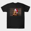 Men Black Print T-shirt Super Large TShirt Squirrel-santa No-Cut Transfer Paper Print Cotton Tshirt