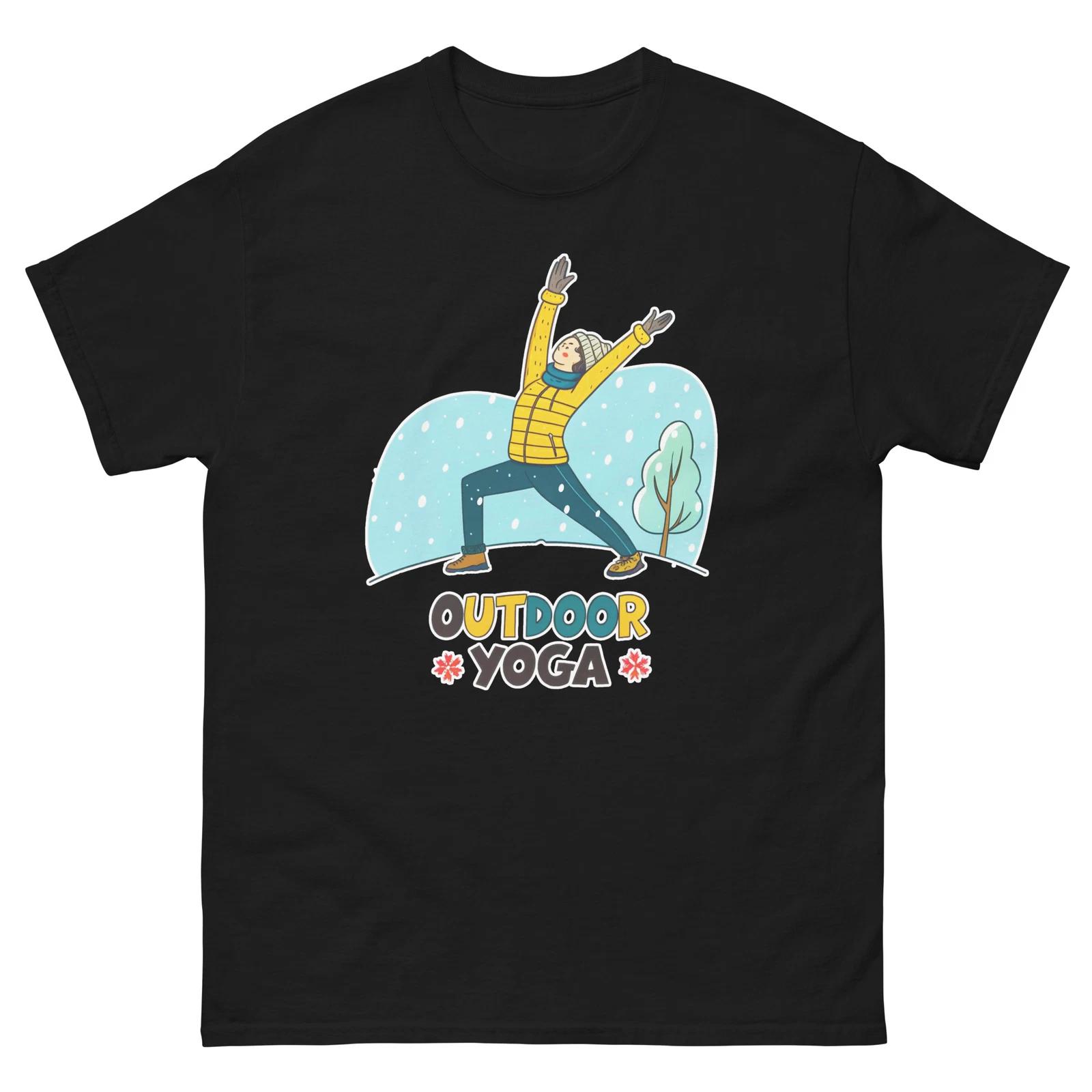 

Outdoor Yoga Mountain Ski Resort Town T-Shirt S