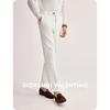 GIOVANNI VALENTINO Men's Cotton Blend Straight Leg Business Casual Pants
