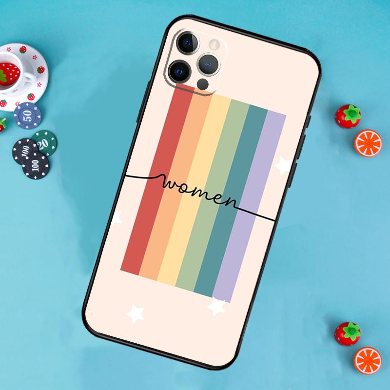 

Rainbow Lesbian Pride Gay LGBT Phone Case For iPhone 17 Air 16 15 14 13 12 11 Pro Max 12 13 mini 15 16 Plus 16e Cover Funda iPhone 11