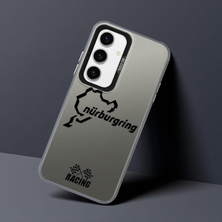 

Phone Case for Samsung Galaxy A73 A54 A55 A72 A51 A56 A52 A53 A26 A36 A71 A35 Soft Cover Luxury Nurburgring Sport Racing Galaxy A56