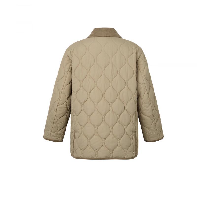 HAZZYS Women's PHIZ Series Corduroy Collar Quilted Padded Jacket