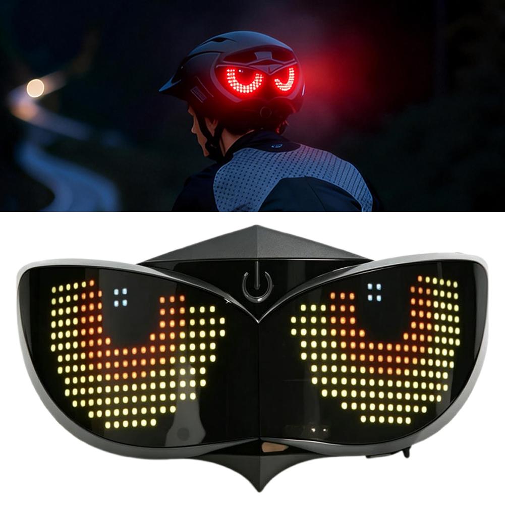 Helm LED Decoratieve Verlichting RGB Dynamische Expressieverlichting Universeel voor Fietsen en Motoren APP Bediening Duivels Oog Verlichting