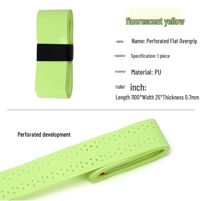 Perforated PU Overgrip: Non-slip Sweatband for Badminton & Tennis Rackets