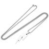 Men's Titanium Steel Lightning Pendant Necklace - Trendy, Hip-Hop Style, Versatile Accessory