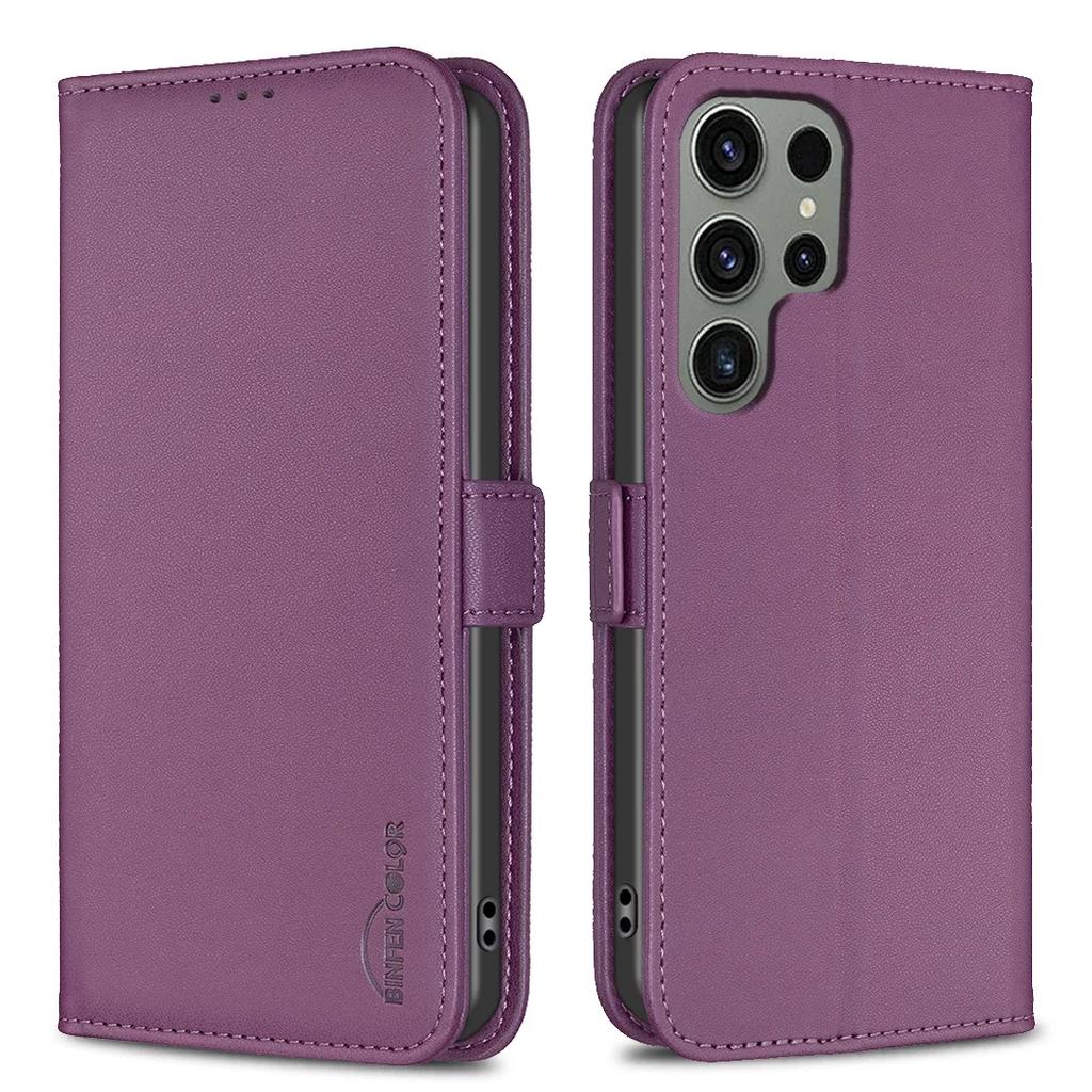 Flip Leather Case For Samsung Galaxy S23 Ultra S23 Plus S23 S22 Ultra S22 Plus S22 Cover With Card Slot Photo Frame Kickstand