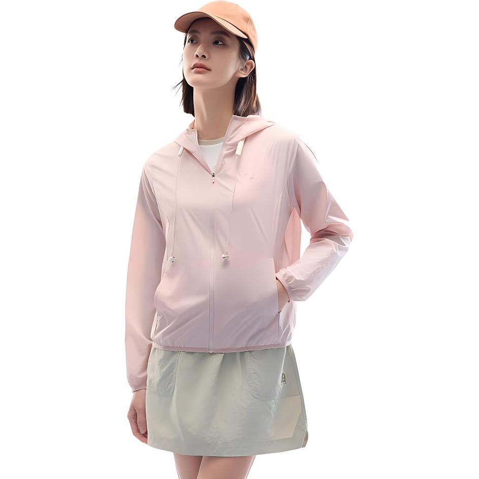 Anta Training Series Sports Casual Simple Solid Color Hooded Comfortable Versatile UV Protection Sun Protection Clothing Women Outerwear 962527604-2