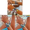 Demon Eye Bead Bracelet Set With Glass Geometric Design For Women Gift