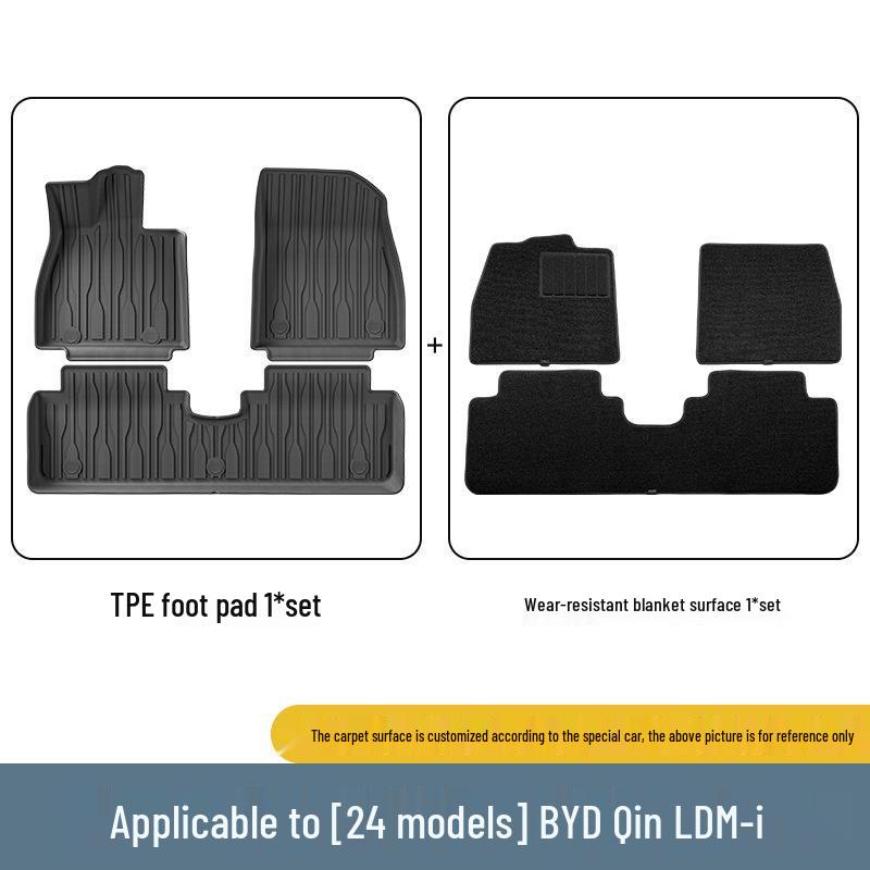 Custom TPE Floor Mats & Eco-Friendly Trunk Mats for BYD Qin L DM-i (24 Model).