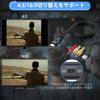 CAMWAY RCA to HDMI Video Switchable AV to HDMI RCA to HDMI 3 Color Mini CVBS Adapter for Converter, 169/43 Converter, 720P/1080P Support, Converter,