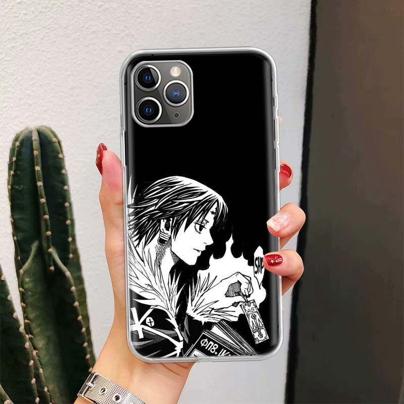 Black White Hunter X For iPhone 17 Air 16 15 14 Plus 13 Mini 12 11 Pro Max Phone Case 16E 7 Print 8 SE Fundas Cover Soft Coque 1