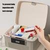 Multipurpose Locking Storage Box with Removable Tray for Home School and Office Privacy Protective Organization