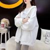 Plus Size Women Long Sleeve Jacket Zipper Hoodie Streetwear Tops Autumn Winter Casual Loose Hooded Sweatshirts