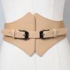 Corset PU Leather Cummerbunds Strap Belts for Women Banquet Elastic Tight High Waist Slimming Body Shaping Girdle Belt