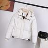 2026 Womens Short Winter Cotton Puffer Jacket Loose Fit Thick Warm Korean Fashion Coat