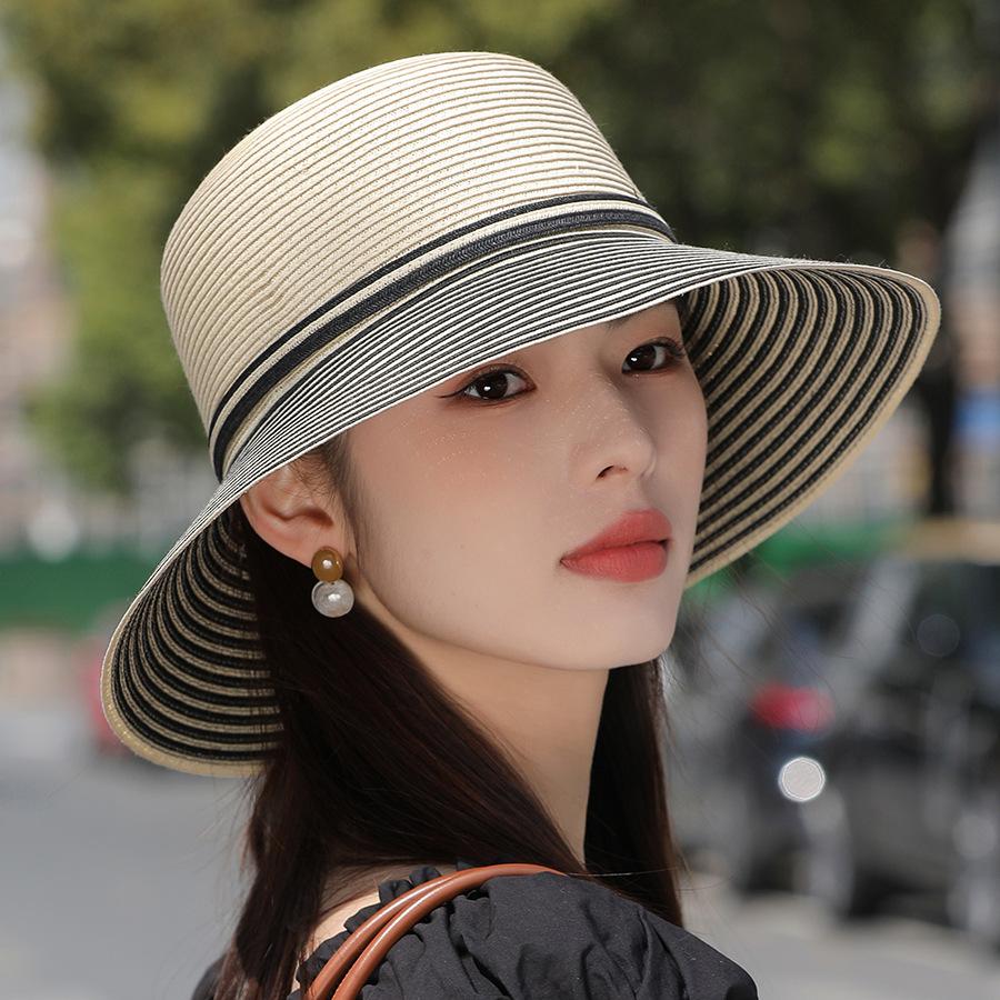 Sun Hat Women's Straw Hat Summer Beach Holiday Big Brim Sunhat
