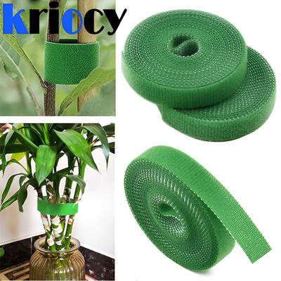 3 rouleaux de ficelle de jardin verte, attaches pour plantes, Bandage en Nylon, boucle de crochet de jardin, Support d'enveloppe de canne en bambou, accessoires de jardin