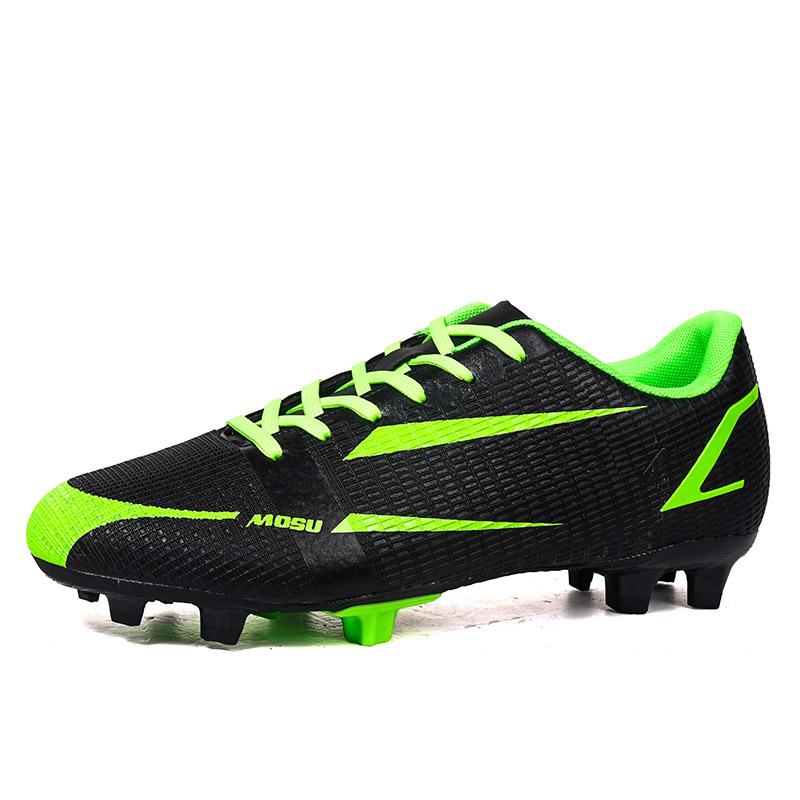 Men‘s Football Shoes Ankle Futsal Soccer Shoes Breathable Spiked Soccer Cleats Outdoor Training Sneakers Teenagers Football Boot