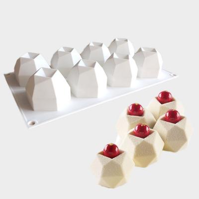 8 stampi in silicone con sfere magiche multilaterali, stampi per torte, mousse, crema pasticcera, stampi per gelato, utensili da forno