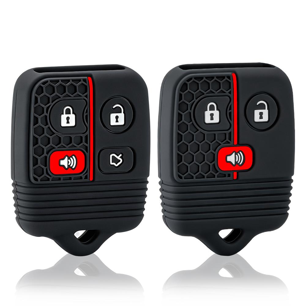 Silicone Shell Fob Key Fob Case Cover For Ford Focus Ranger Explorer Freestye F150 F250 E150 Econoline Lincoln Mercury