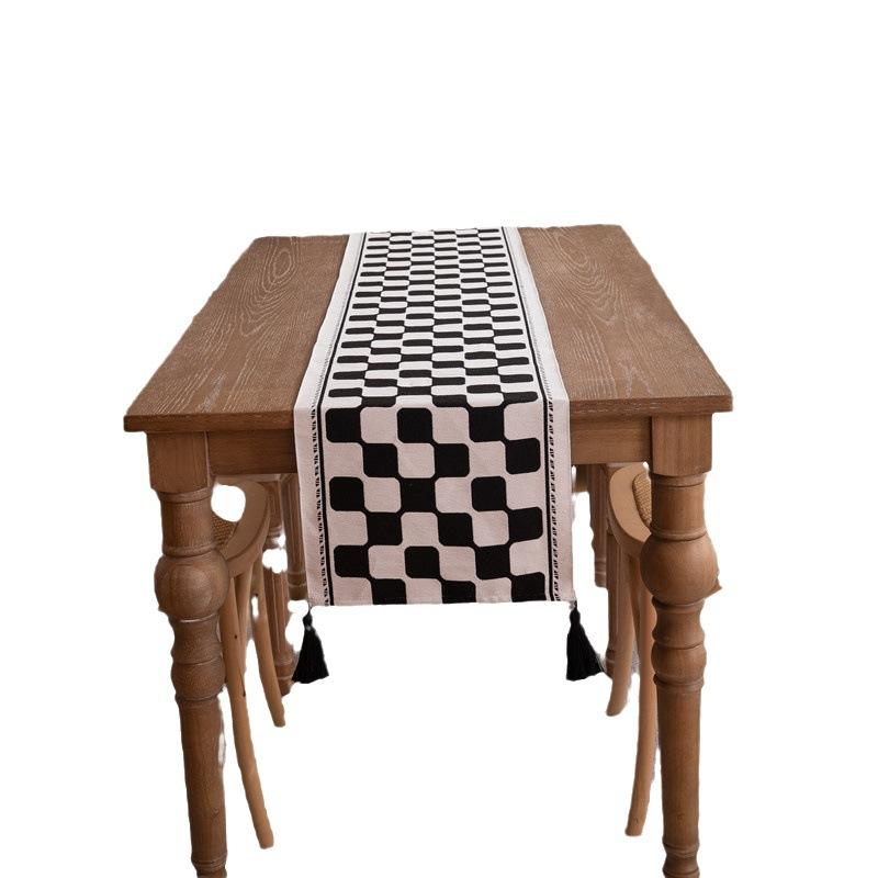 Новый китайский современный простой стиль скатерть классический ретро черный — фото 6