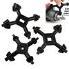 4 In 1 Cross Chuck Key Multifunctional Zinc Alloy Star Wrench 4 Way Chuck Key Spanner Ratchet Socket Star Wrench Black