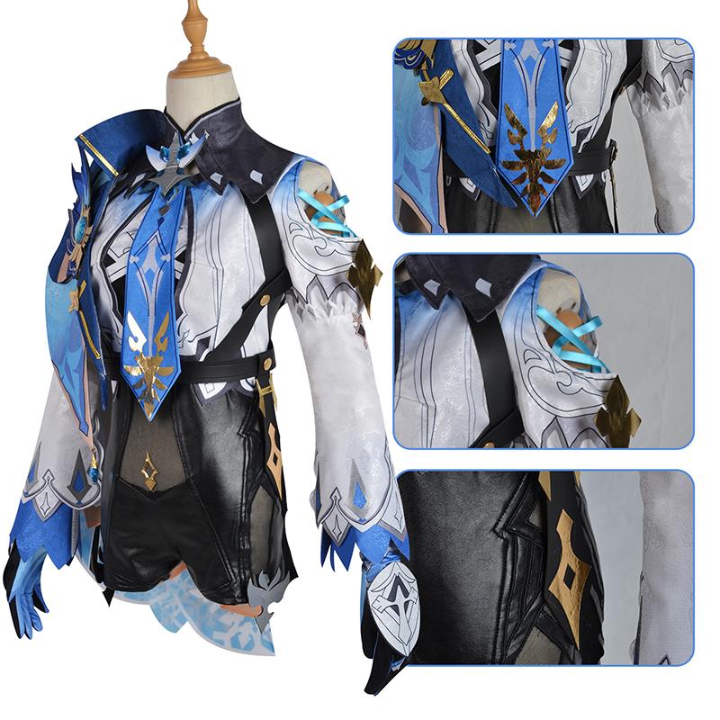 Eula Cosplay Genshin Cosplay Costume Lawrence Euruaroorensu Cosplay Wig Shoes For Women Game Party Role Play Outfit