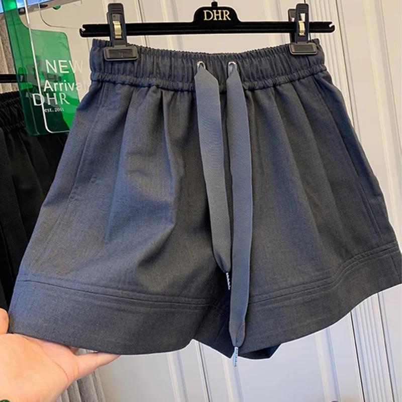 Shorts Pants Women Summer Cotton Vintage Loose Large Size Casual Wide Leg Pants Shorts