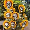 Kopf Simulation Sonnenblumen Garten Dekoration Terrasse Hof Dekoration