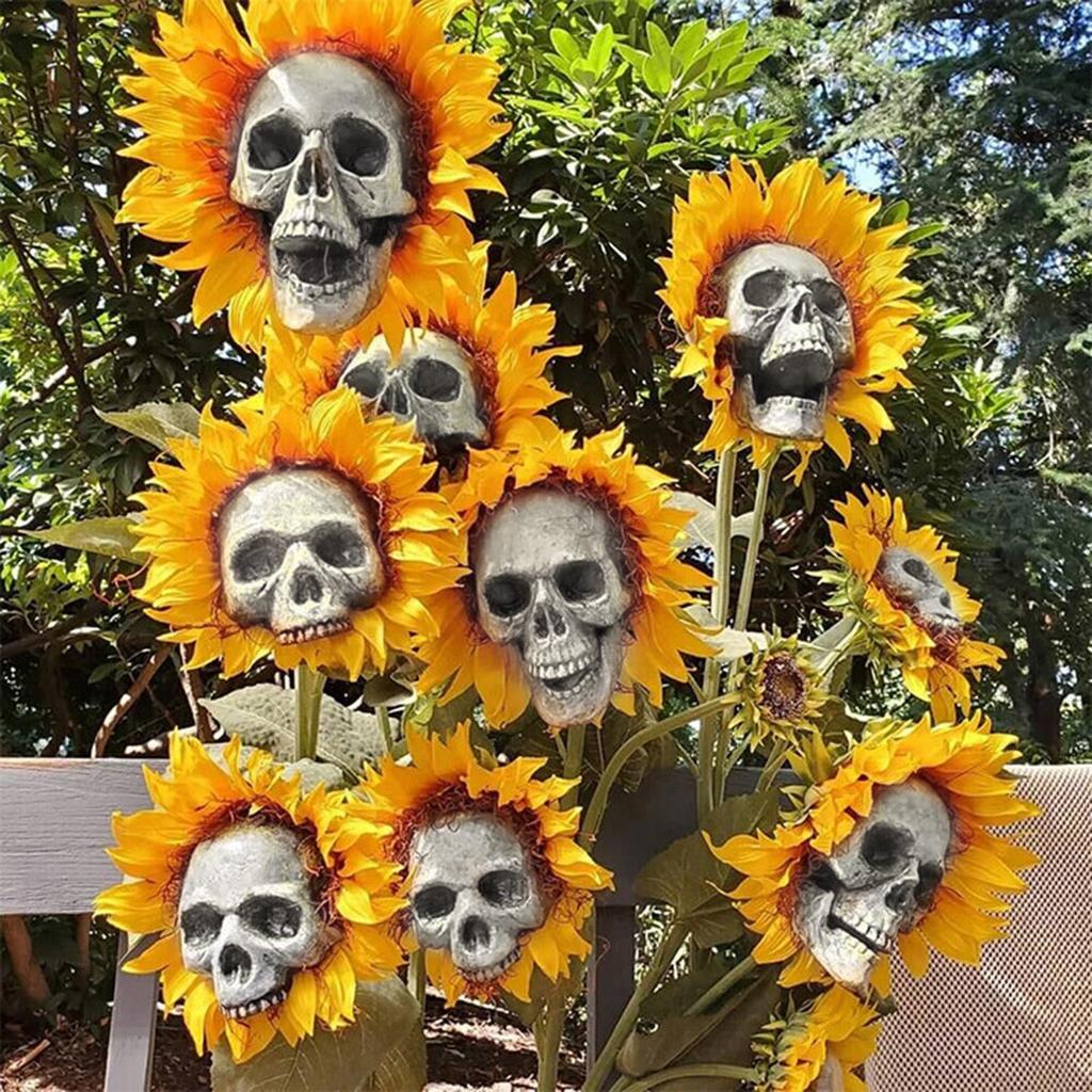 Kopf Simulation Sonnenblumen Garten Dekoration Terrasse Hof Dekoration
