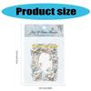 W89C 10Sheets Vintage Embossed Cutout Frame Collage Cards Scrapbooking Background Collage Paper for Journaling Paper Craft