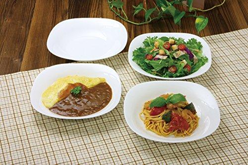 Bormioli Rocco Parma Sturdy White Deep Plates, Set of 4