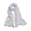 Fashion Solid Color Shiny Bubble Crepe Hijab Long Sunscreen Africa Headband Breathable Thin Muslim Wraps Shawl Women